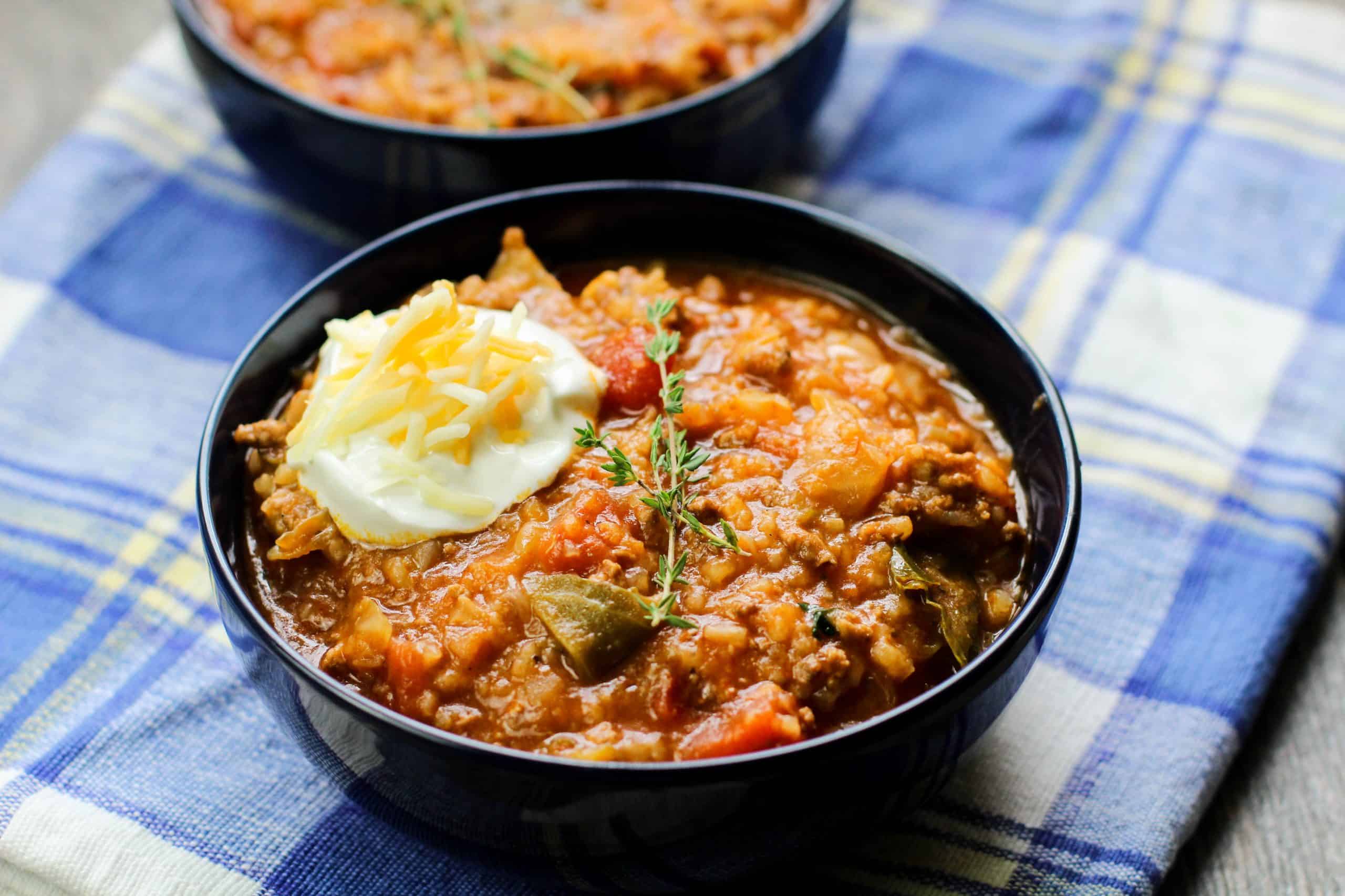 Instant Pot cabbage soup