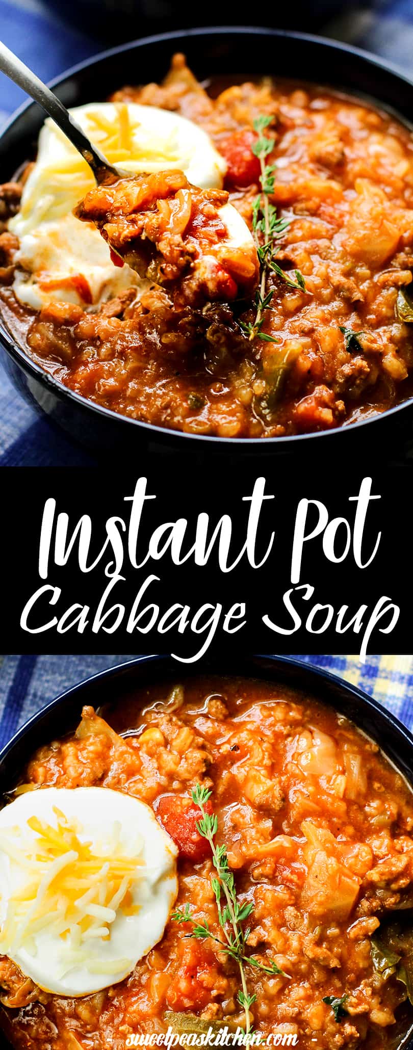 Instant Pot cabbage soup