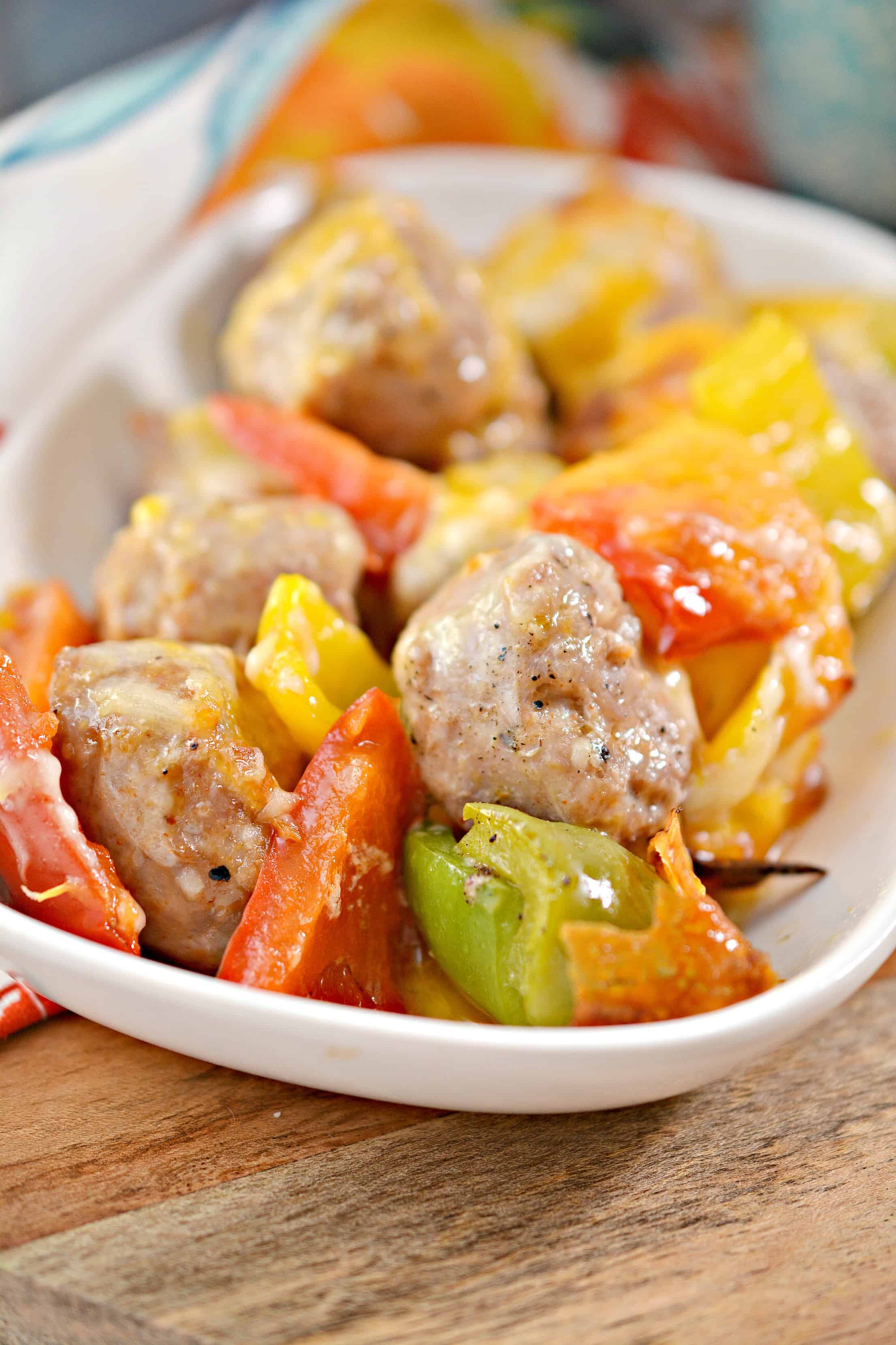 Cheesy Italian Sausage Bake with Peppers