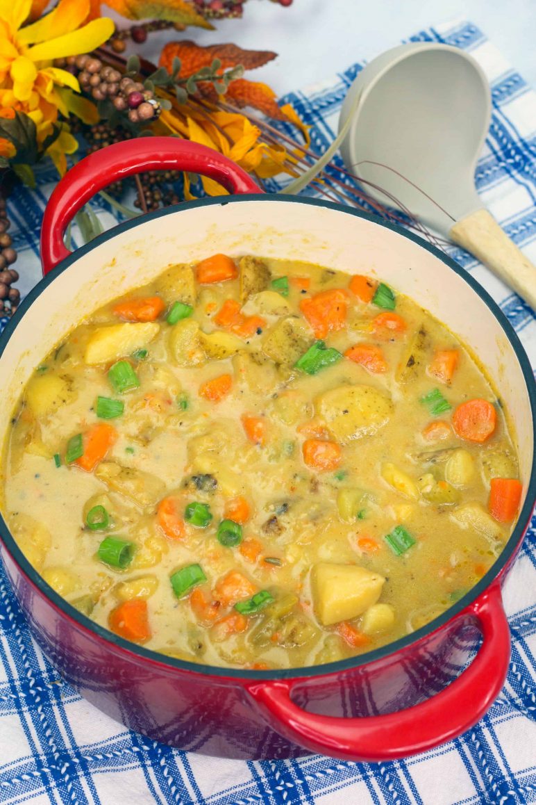 Cheesy Potato Stew in Dutch Oven Sweet Pea's Kitchen