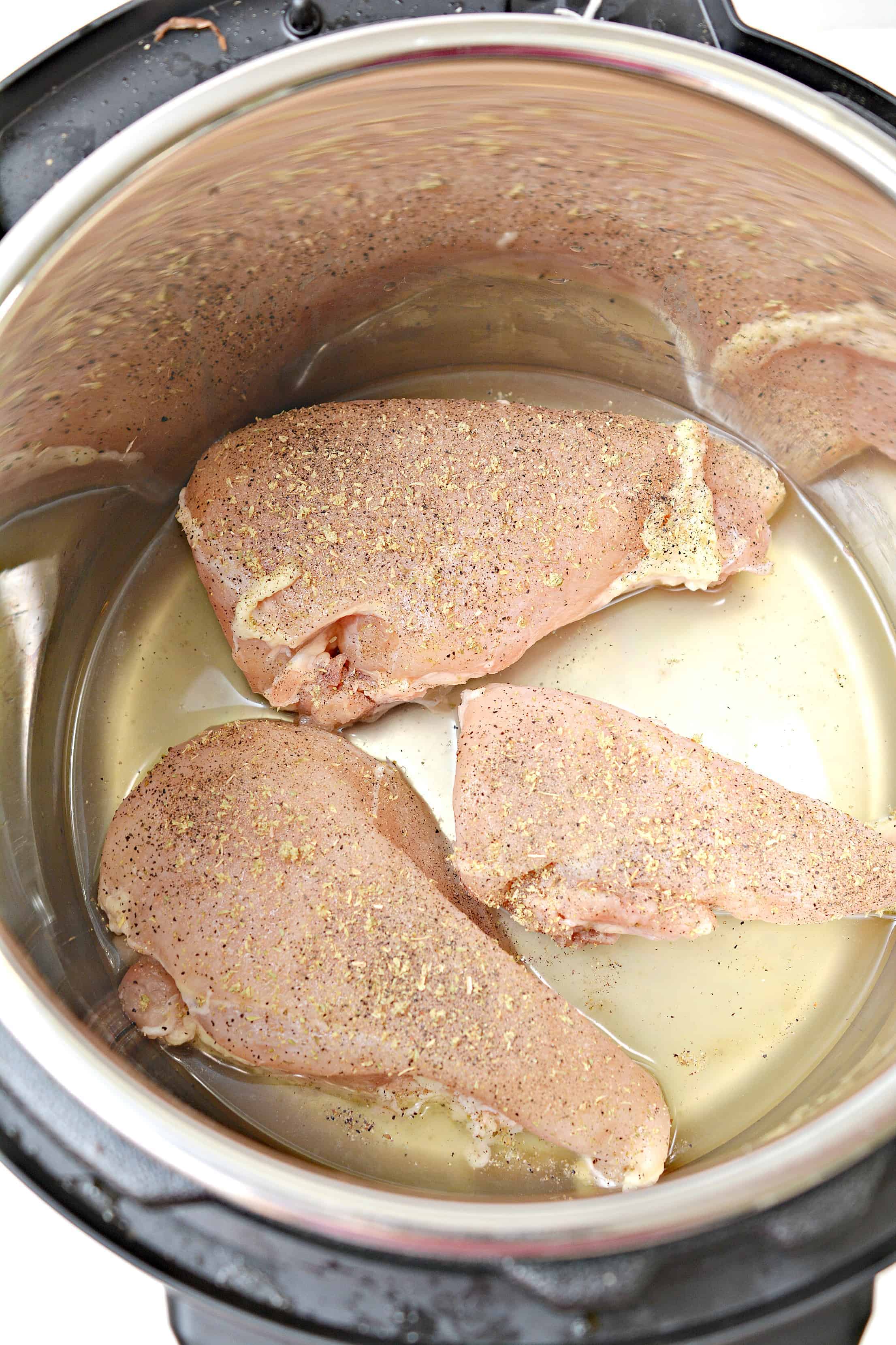 raw chicken in the instant pot
