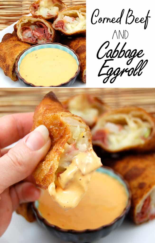 Corned Beef and Cabbage Eggroll Appetizer - Sweet Pea's Kitchen