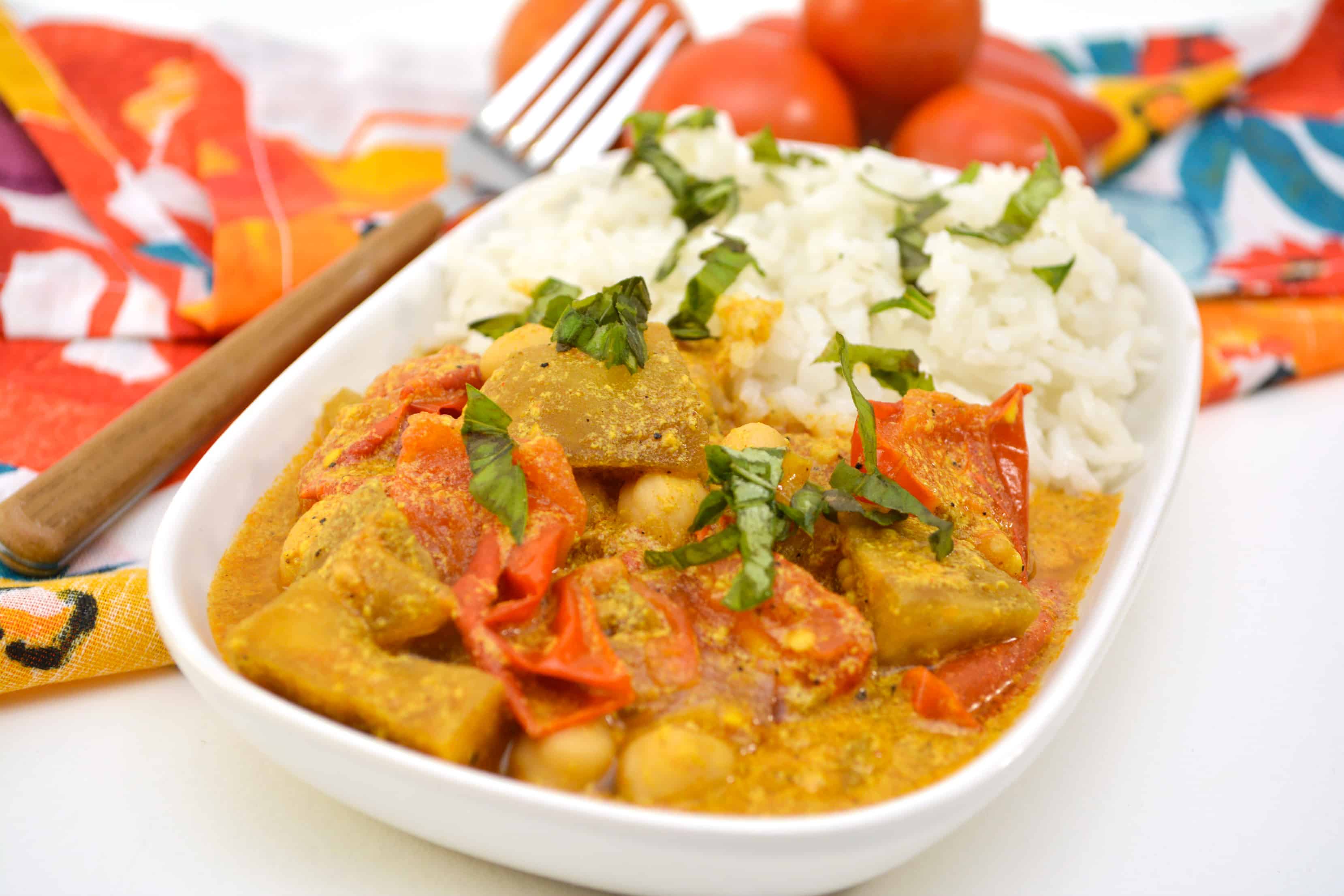 Eggplant Curry with Chickpeas