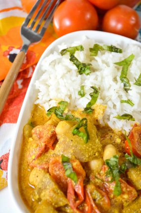 Eggplant Curry with Chickpeas