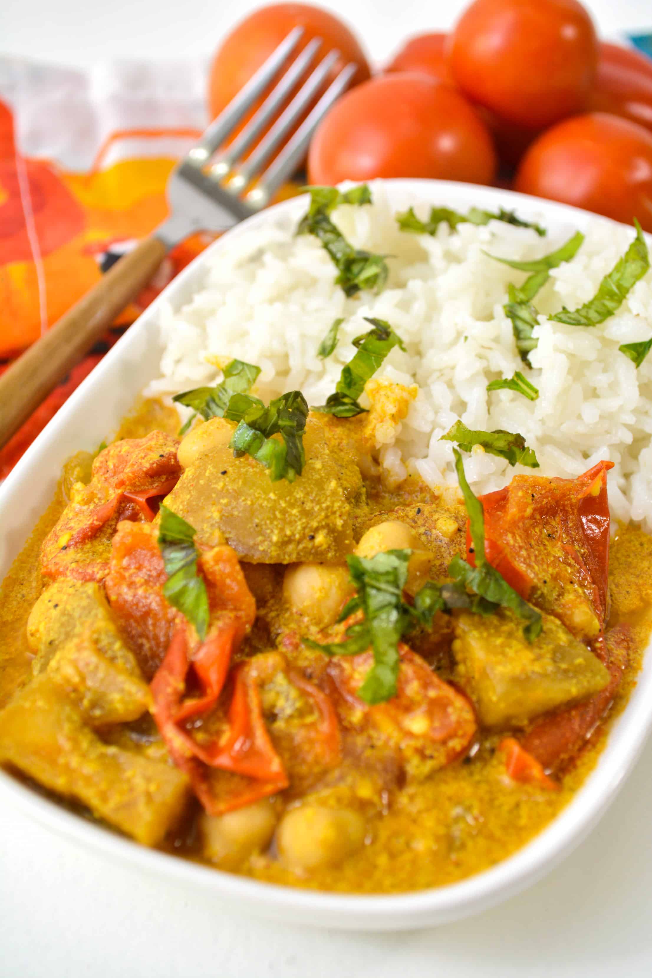 Eggplant Curry with Chickpeas