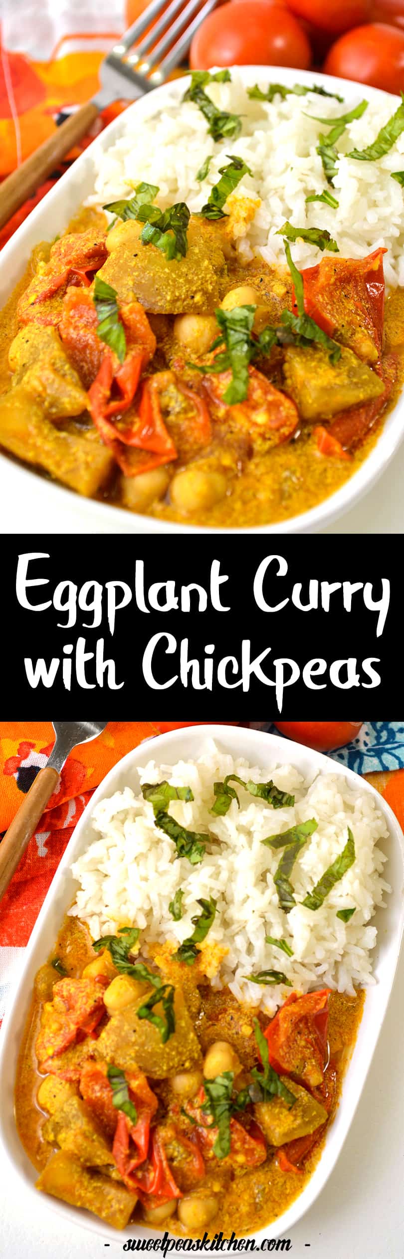 Eggplant Curry with Chickpeas