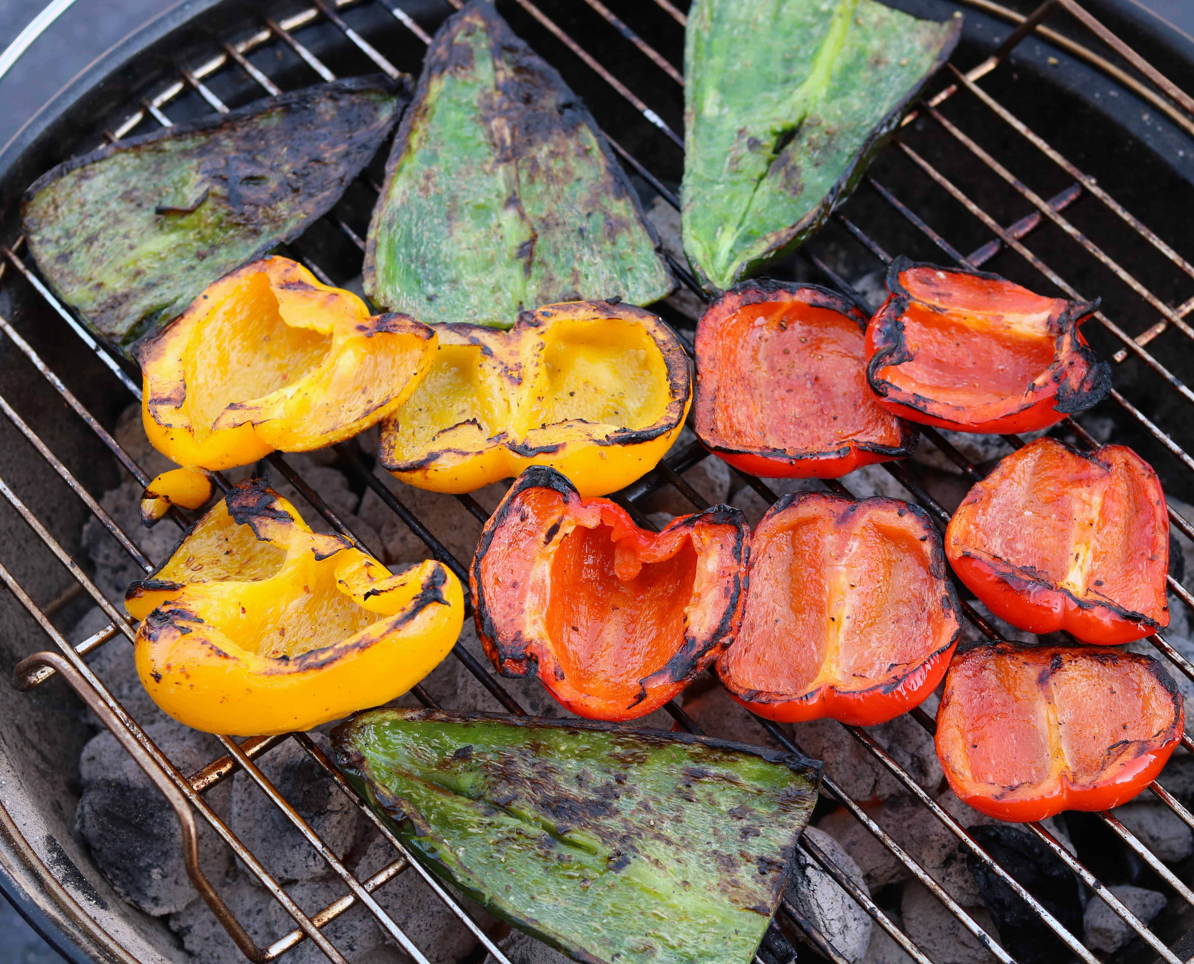 vegetables on a grill