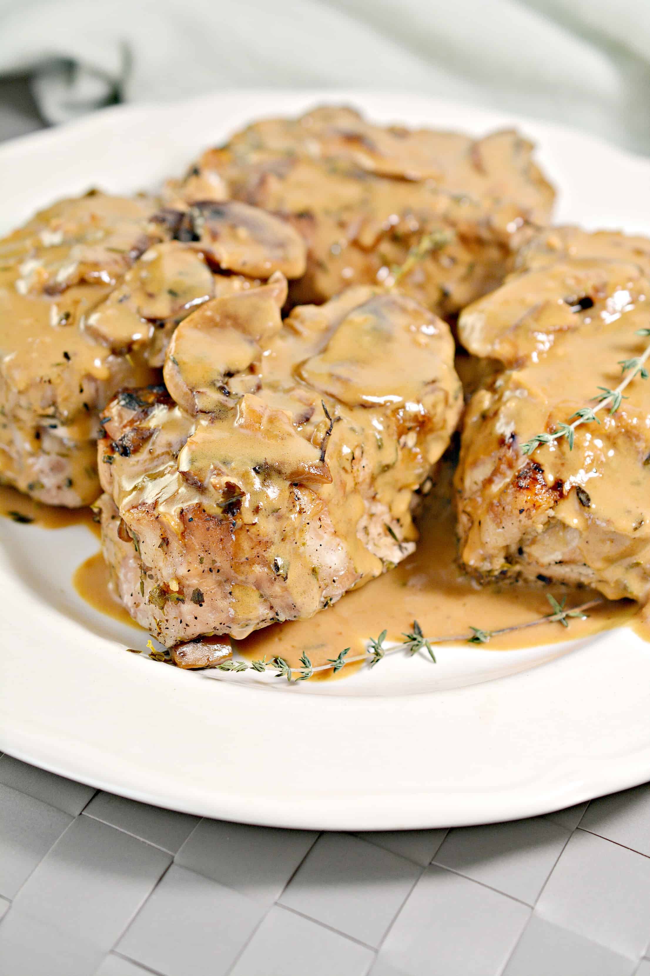 Instant Pot Pork Chops with White Wine Sauce - Sweet Pea's Kitchen