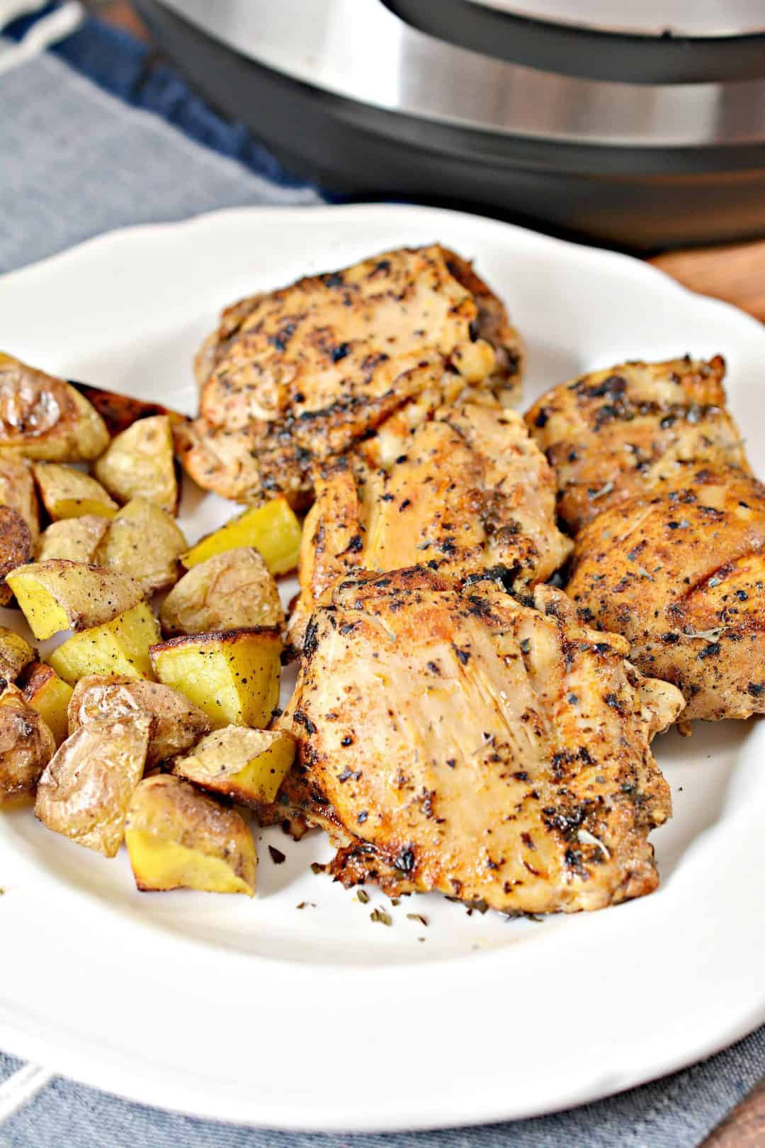 Juiciest Pressure Cooker Chicken Thighs - Sweet Pea's Kitchen