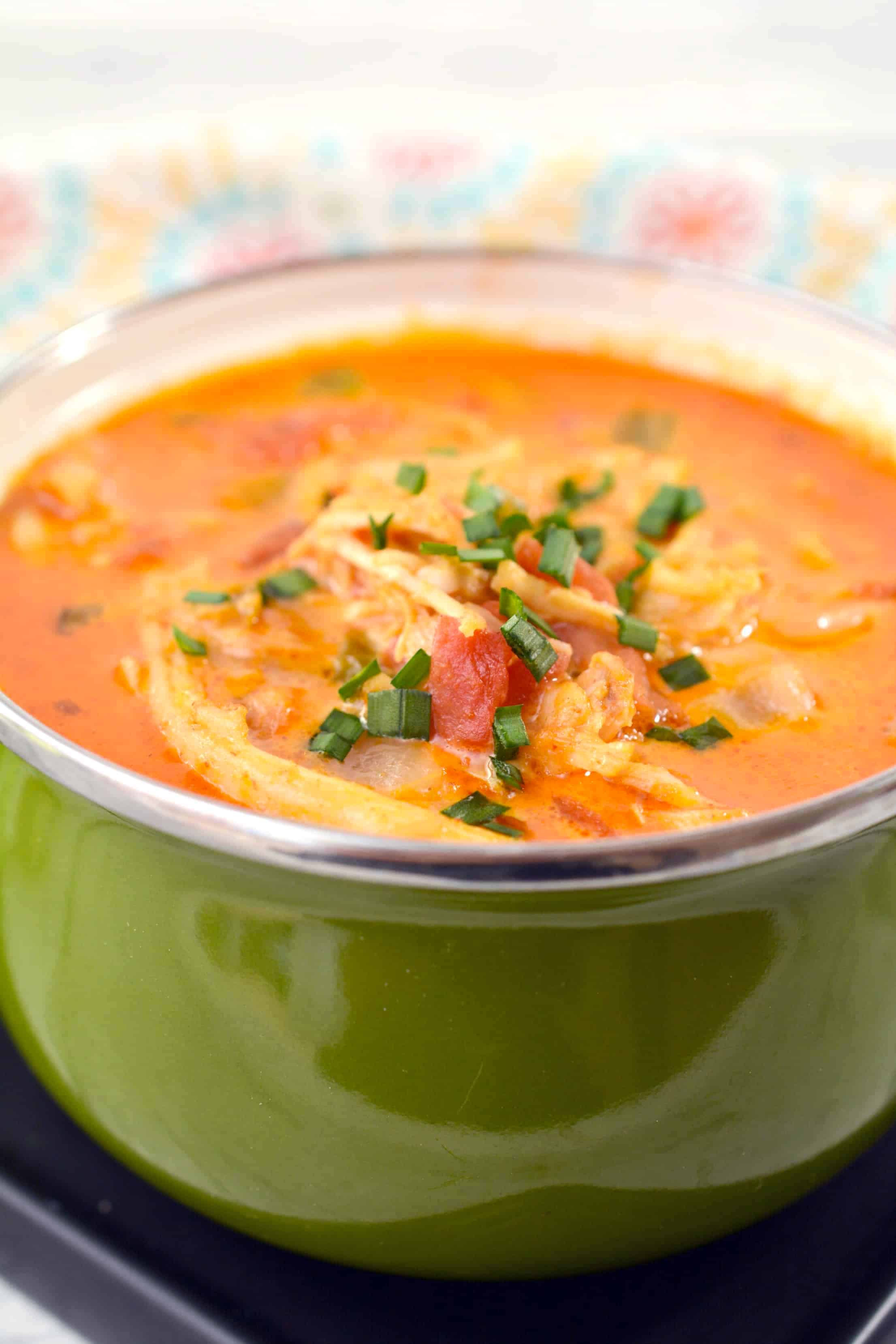 Low Carb Chicken Enchilada Soup Recipe