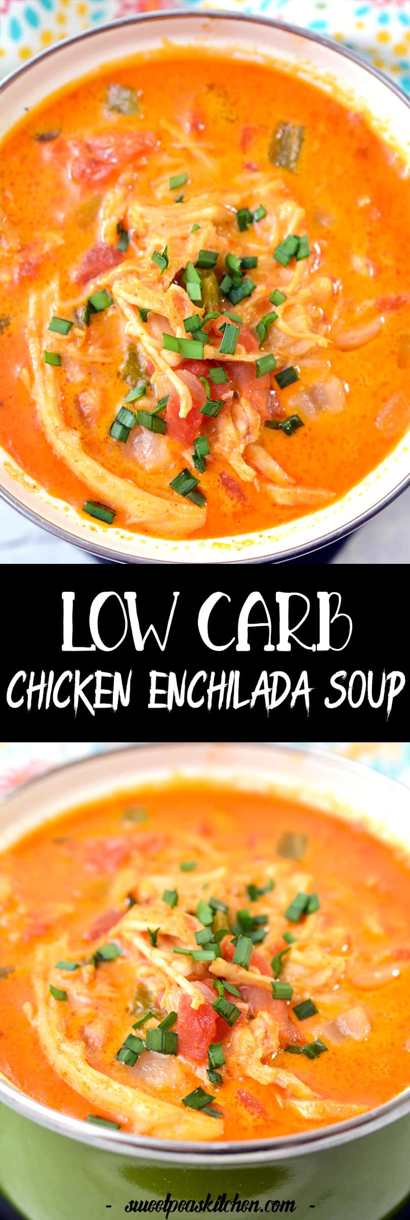 Low Carb Chicken Enchilada Soup
