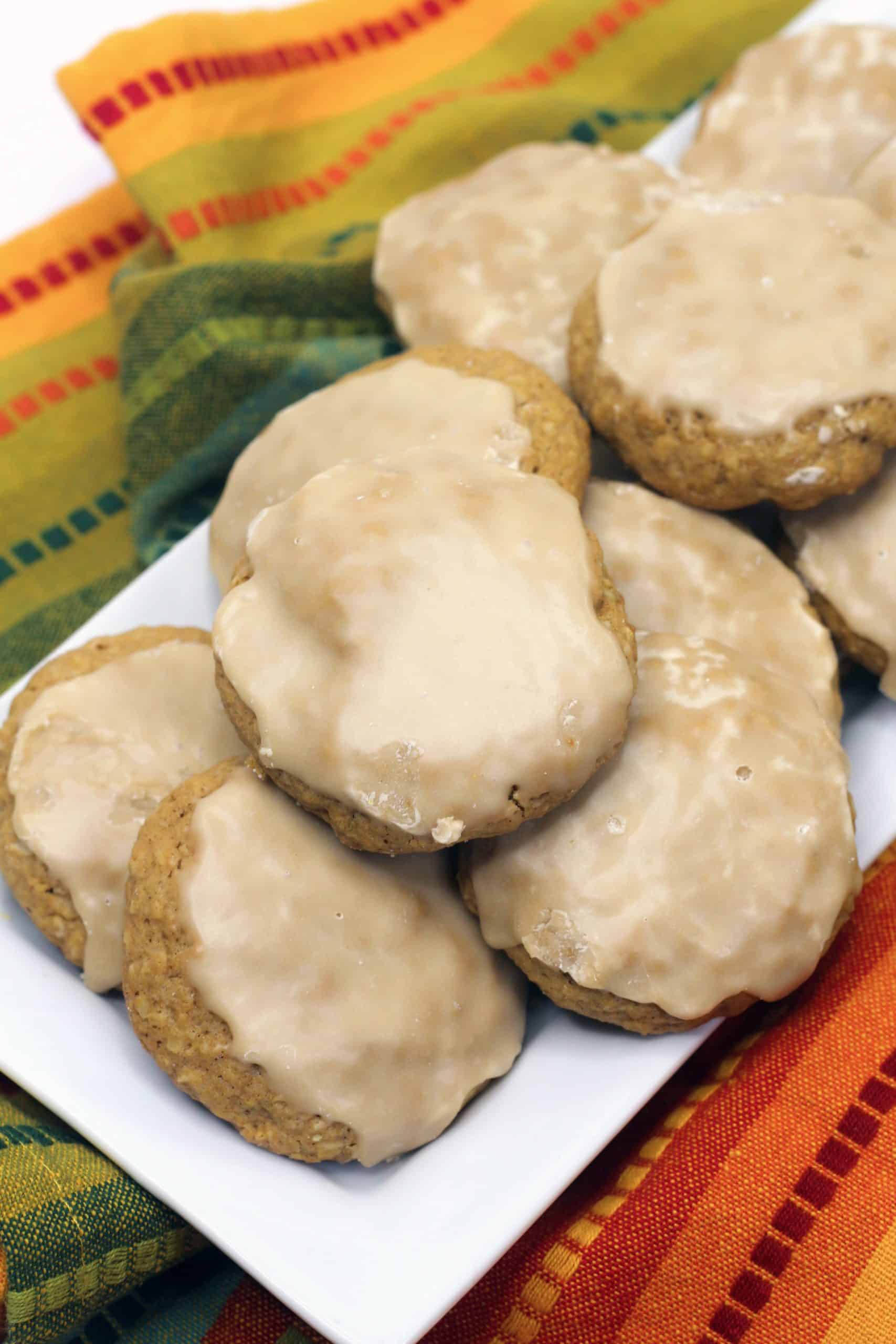 ready to eat chewy oatmeal cookies on plate