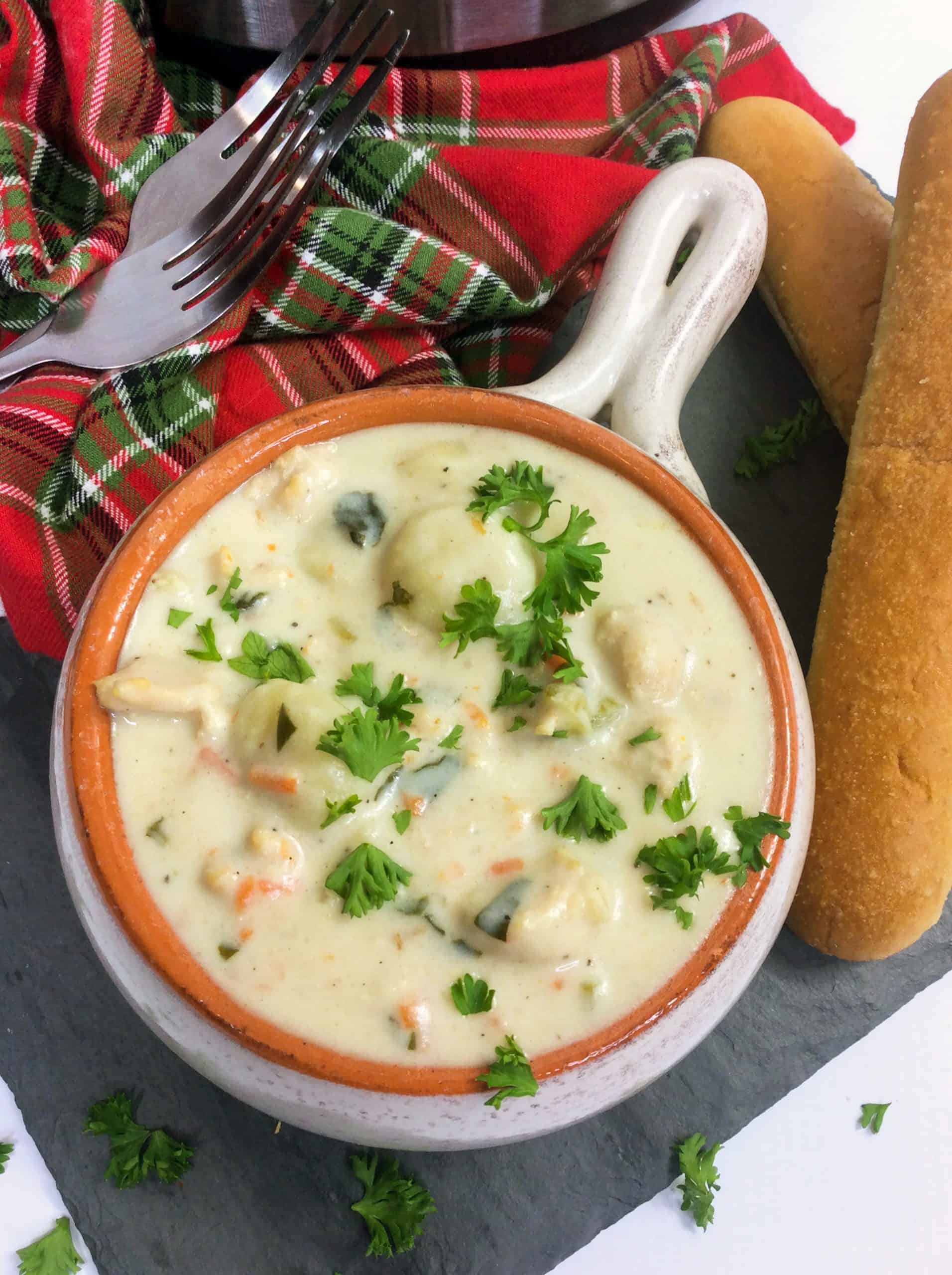 Instant Pot Chicken and Gnocchi soup