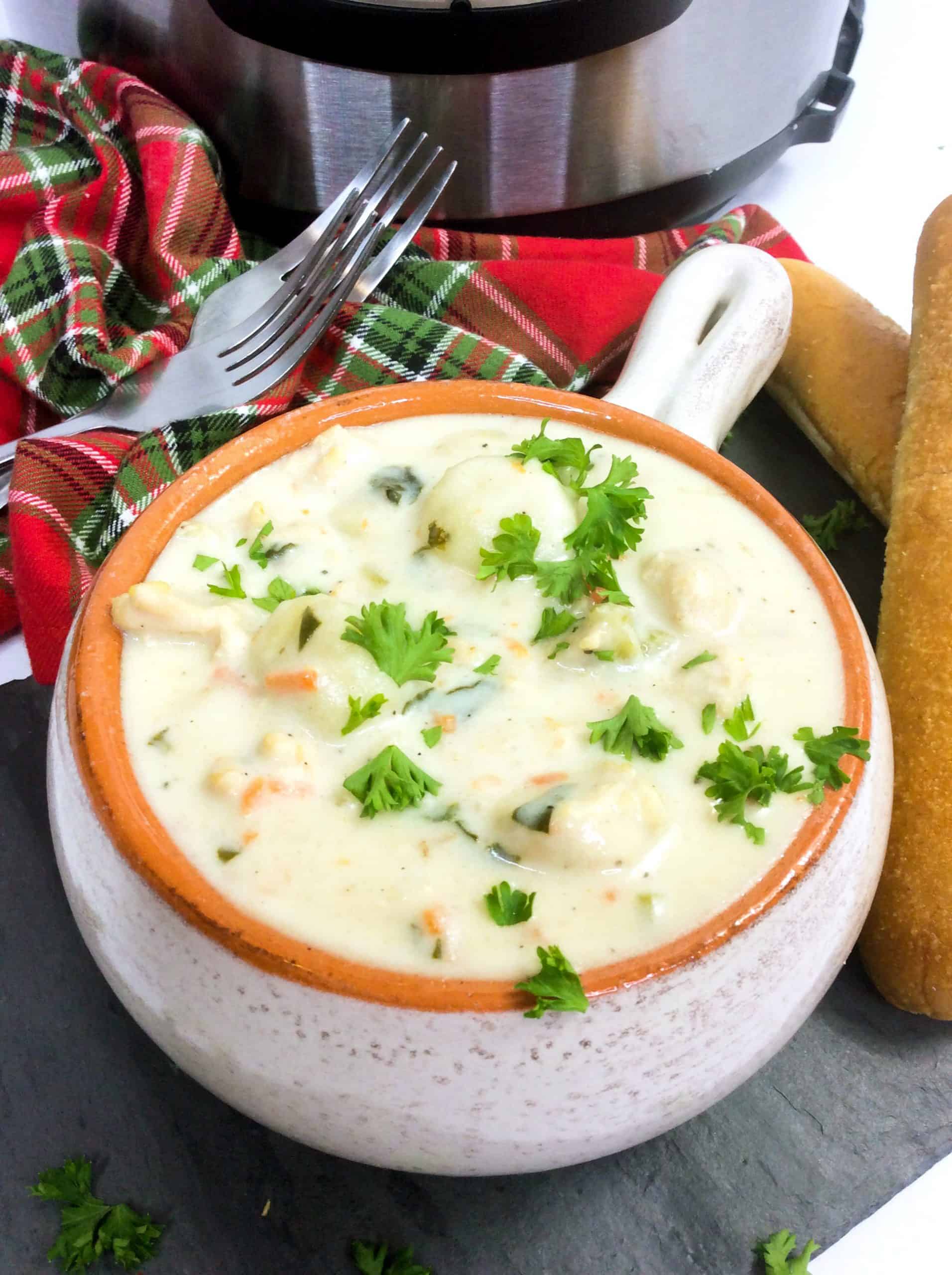 Instant Pot Chicken and Gnocchi soup