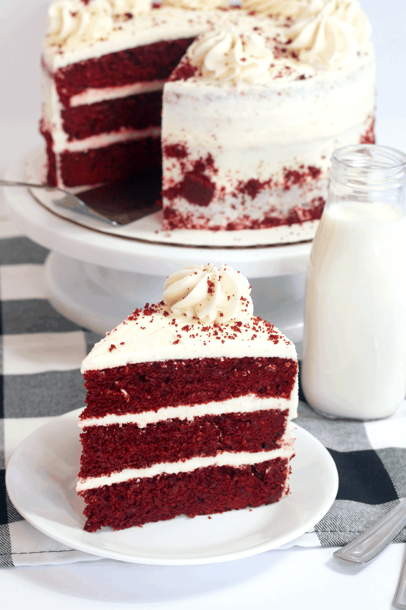 Easy Layered Red Velvet Cake Recipe - Sweet Pea's Kitchen