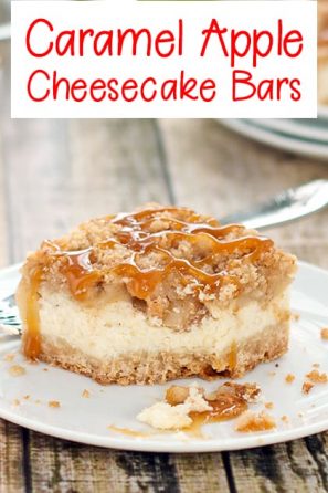 Caramel Apple Cheesecake Bars - Sweet Pea's Kitchen