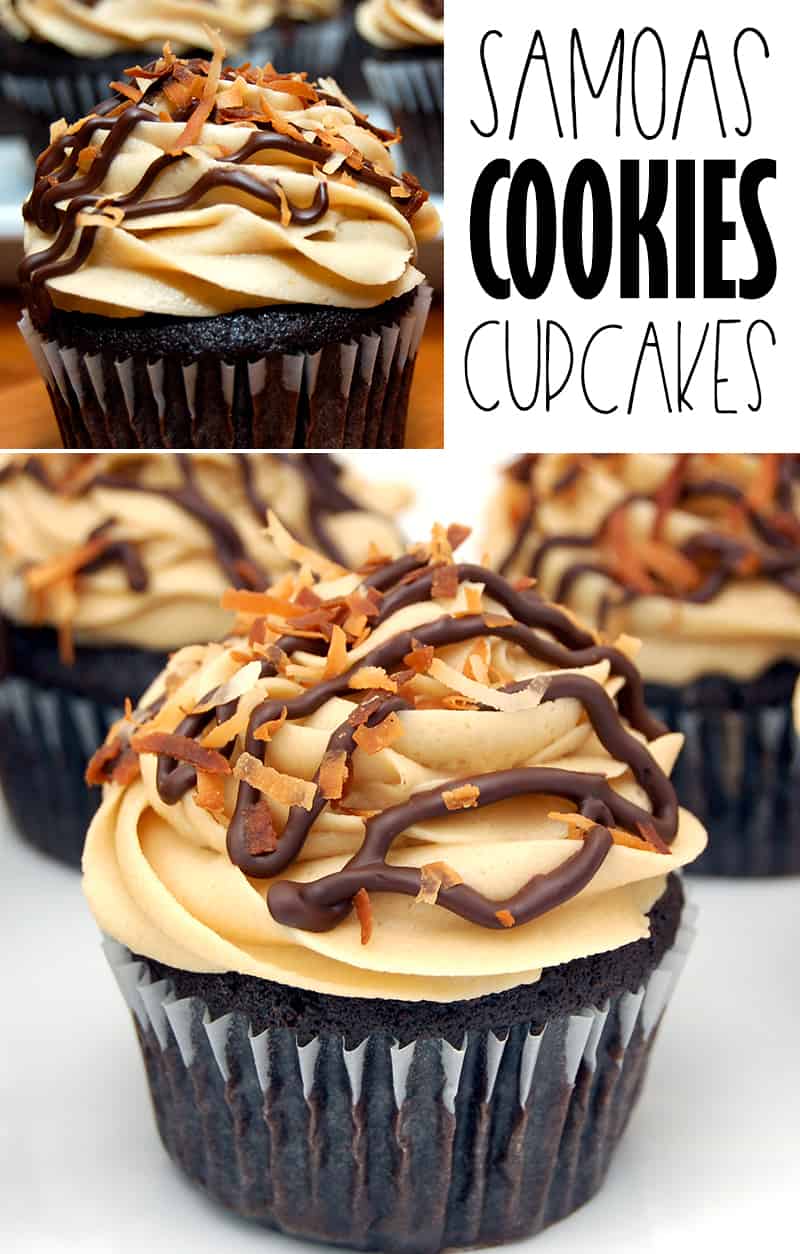 Samoas Cookies Cupcakes