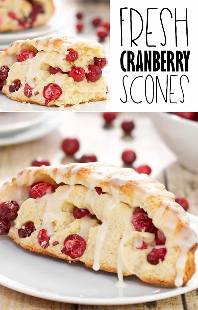 Simple Fresh Cranberry Scones Recipe | Sweet Pea's Kitchen