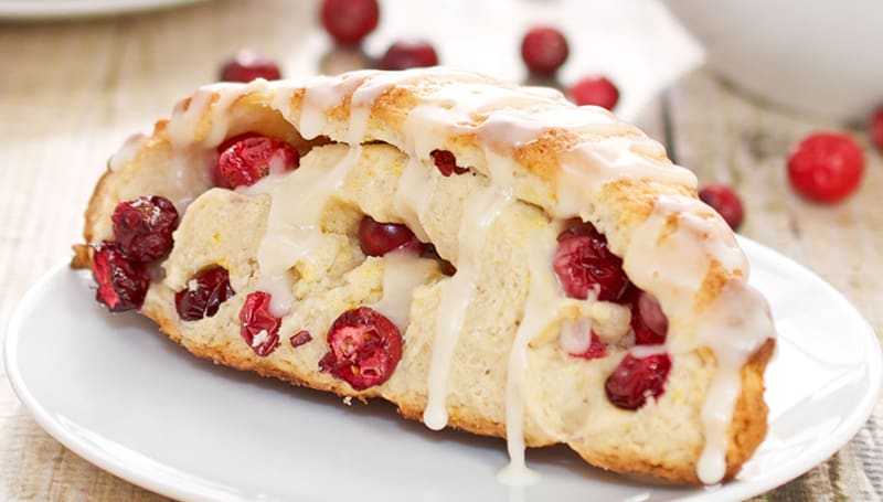 Simple Fresh Cranberry Scones