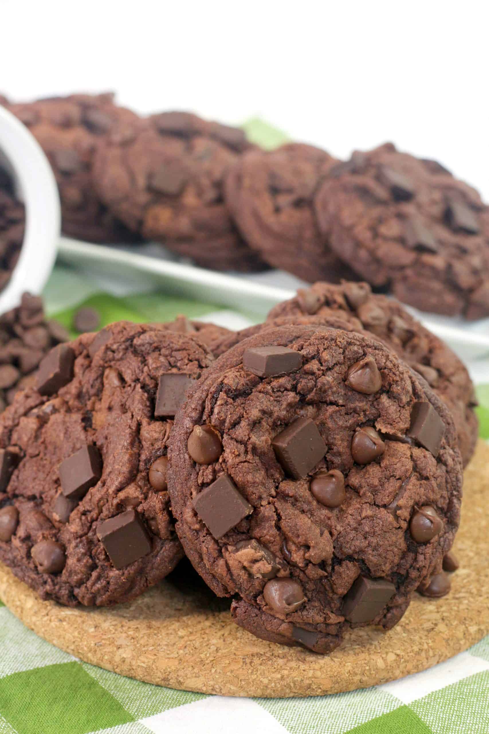 several baked levain chocolate chip cookies