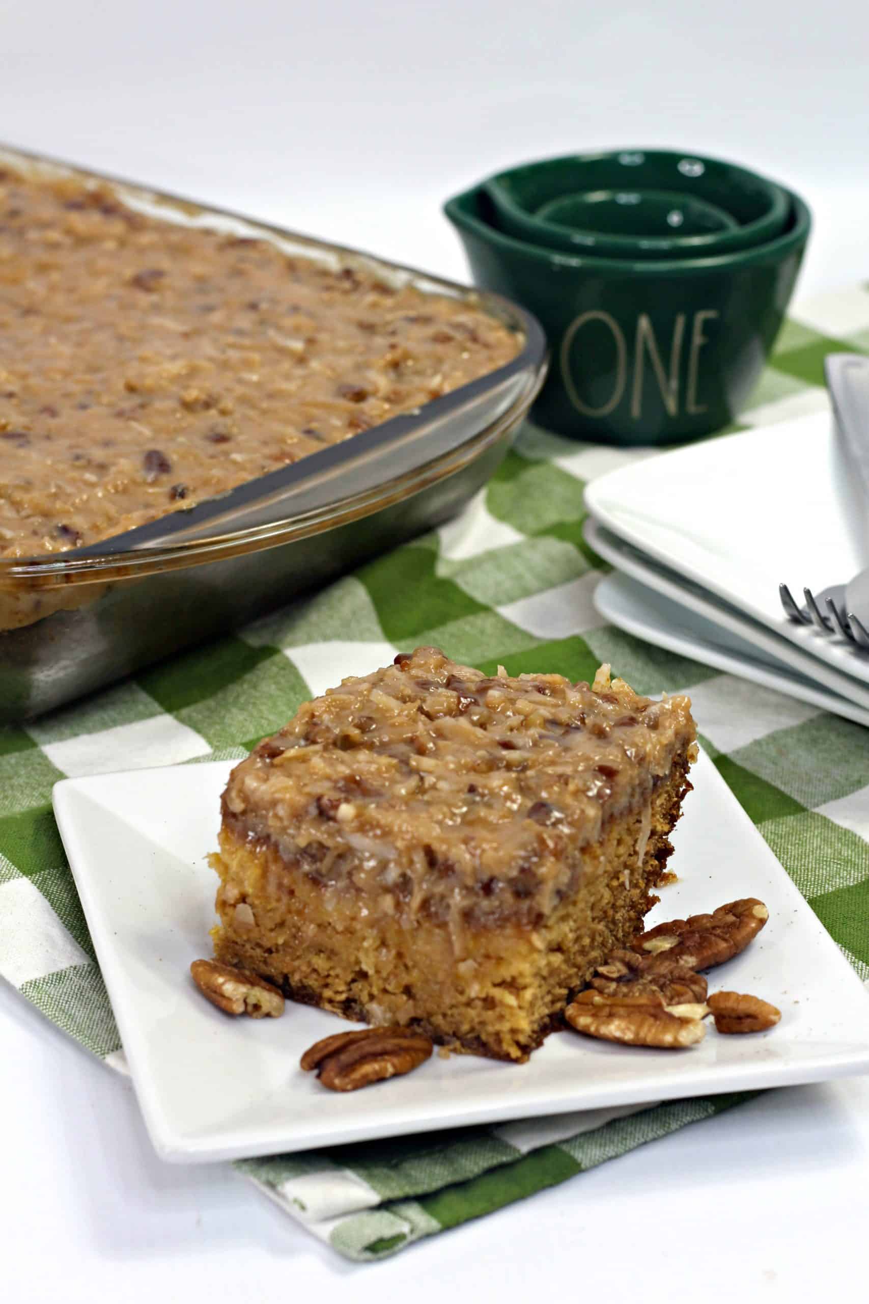 freshly baked crushed pineapple cake