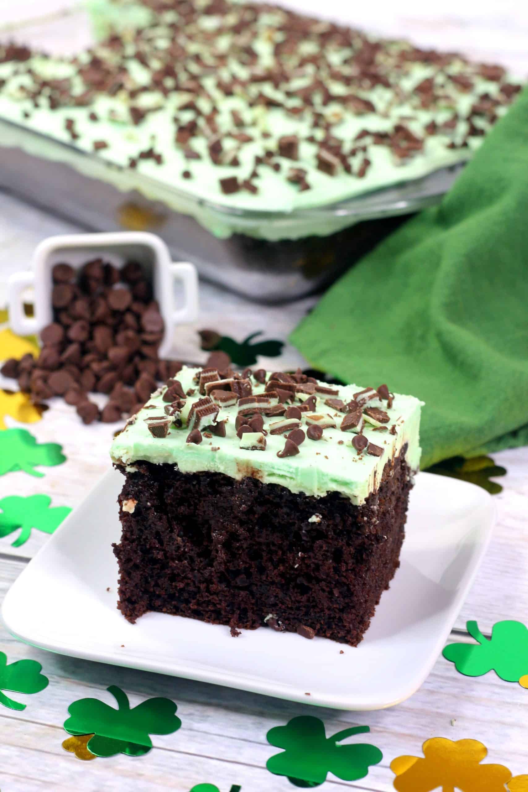 Andes Mint Chocolate Poke Cake Recipe Sweet Pea's Kitchen