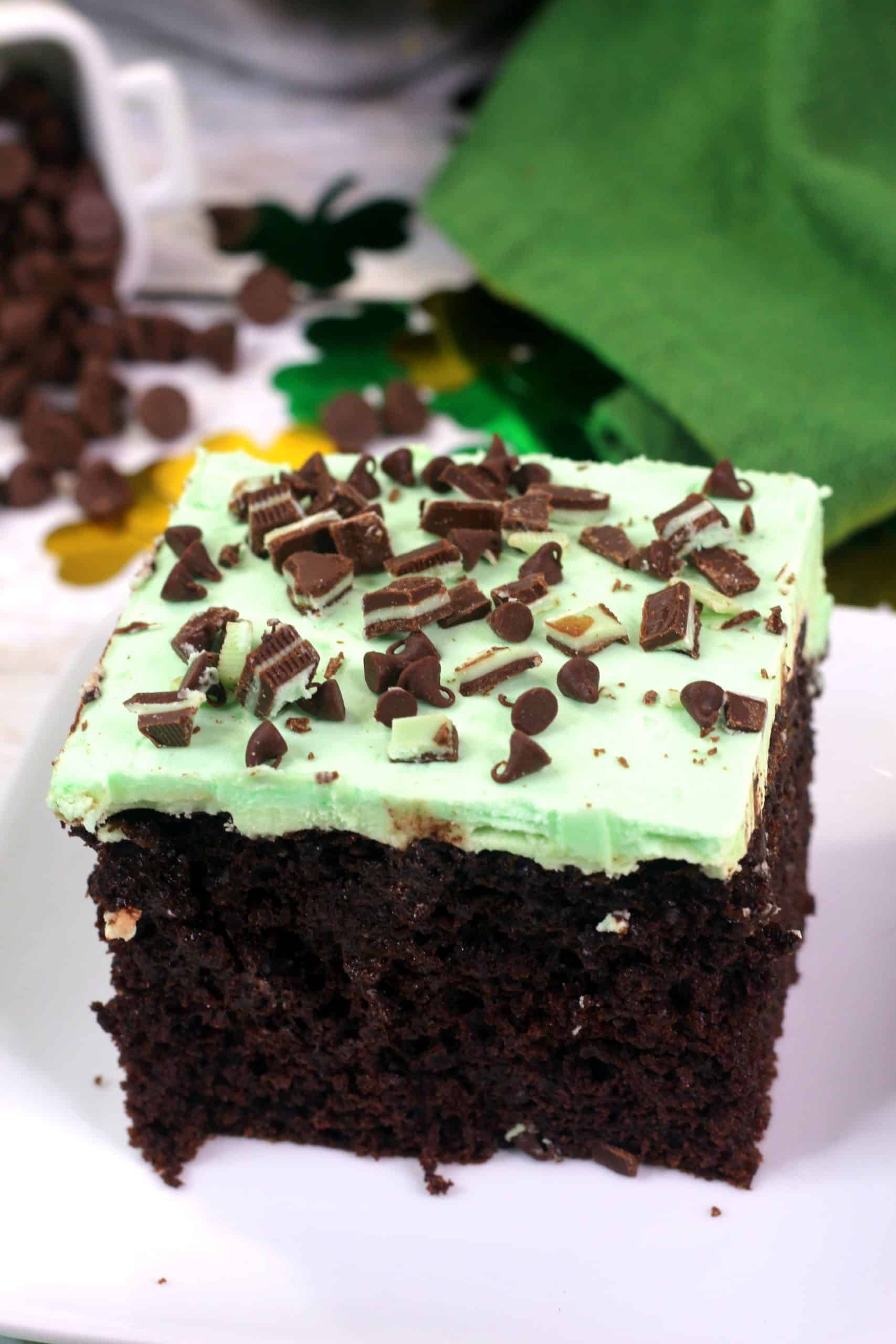 Andes Mint Chocolate Poke Cake Recipe Sweet Pea's Kitchen