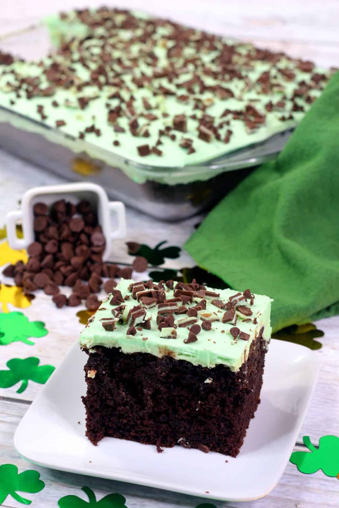 Andes Mint Chocolate Poke Cake Recipe - Sweet Pea's Kitchen