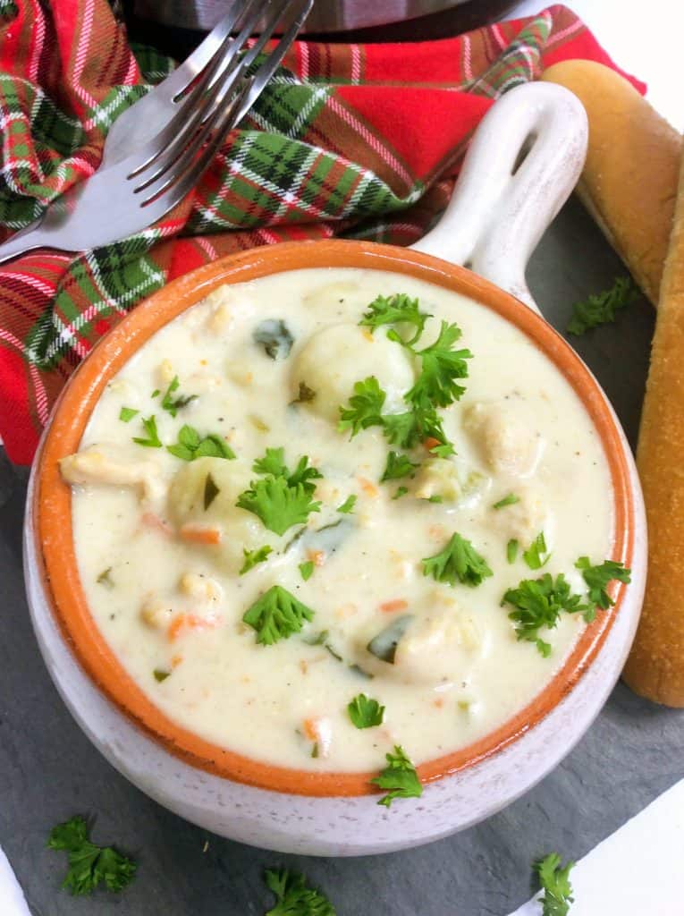 Instant Pot Chicken and Gnocchi soup - Sweet Pea's Kitchen