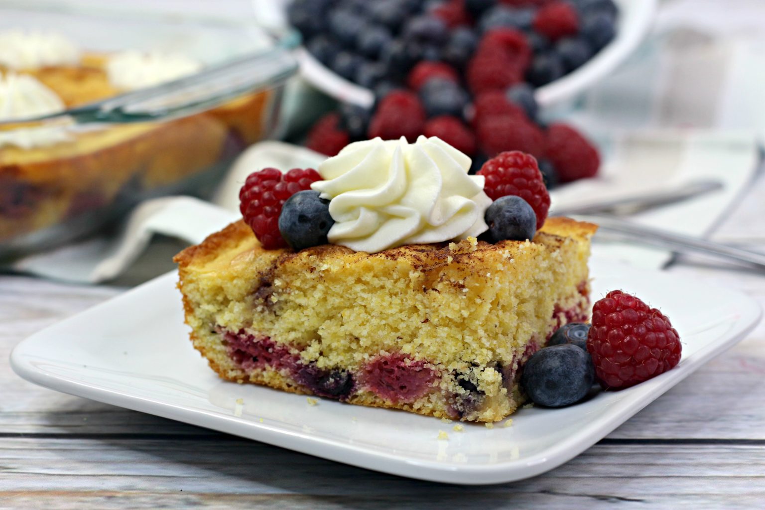 Berry Cornbread Coffee Cake Recipe Sweet Pea's Kitchen
