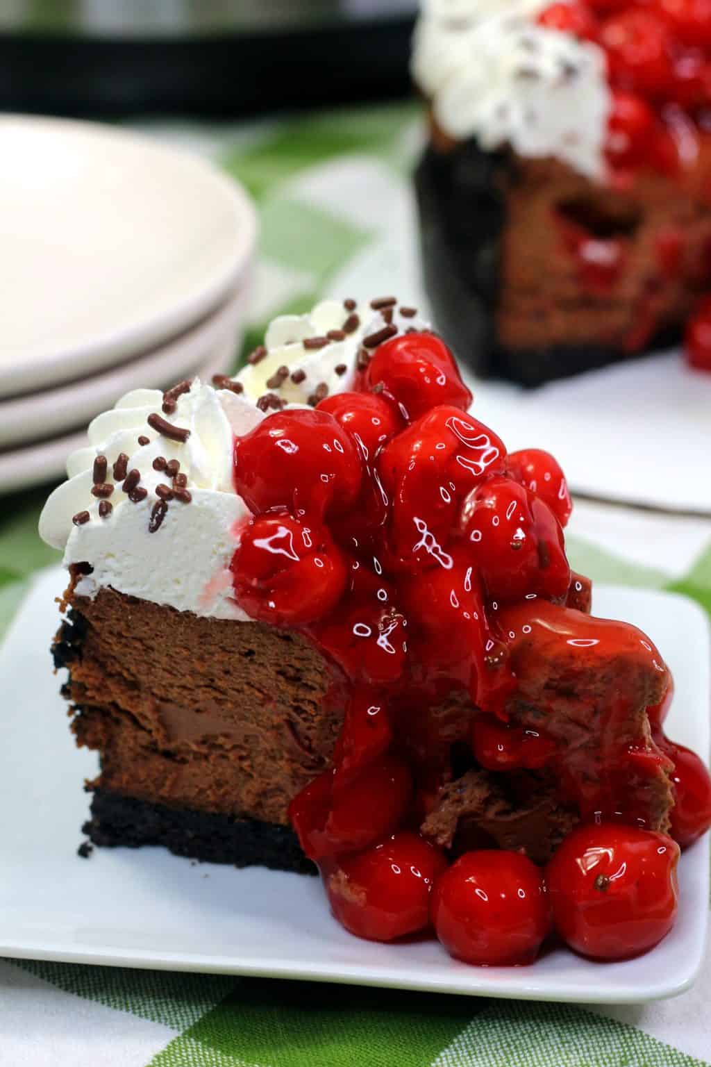 Instant Pot Black Forest Cheesecake Recipe - Sweet Pea's Kitchen