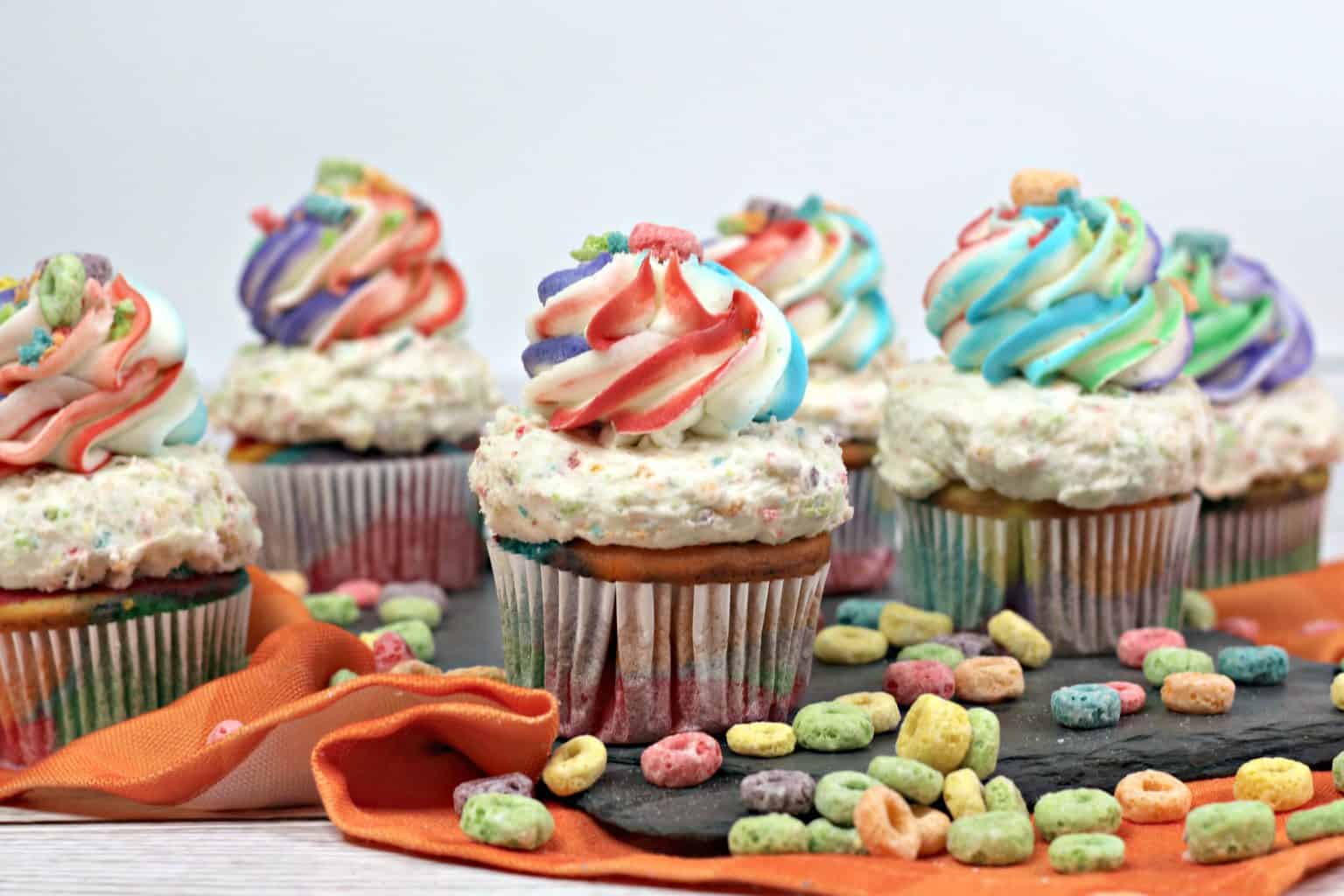  fruit loop recipe, fruit loop cupcakes