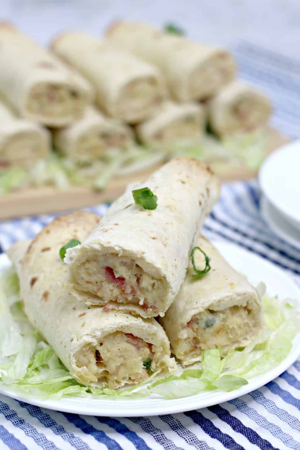 Chicken Bacon Ranch Instant Pot Chicken Taquitos Recipe
