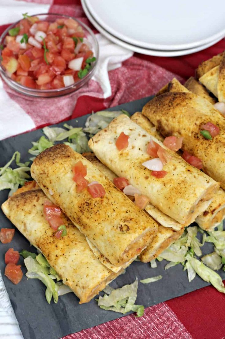 Instant Pot Salsa Chicken Taquitos Recipe Sweet Pea's Kitchen