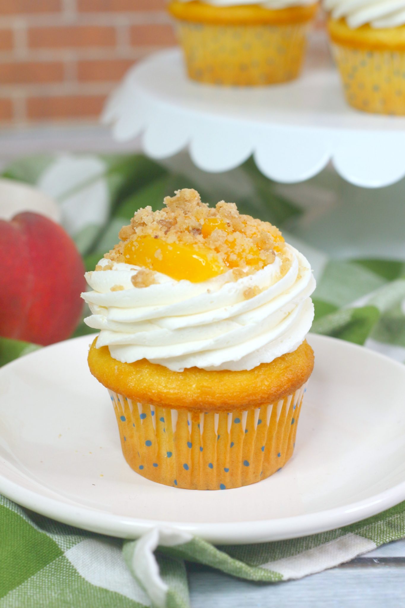 Peach Pie Cupcakes Recipe Sweet Pea's Kitchen