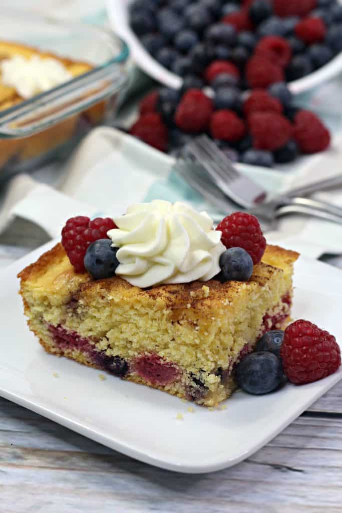 Berry Cornbread Coffee Cake Recipe - Sweet Pea's Kitchen