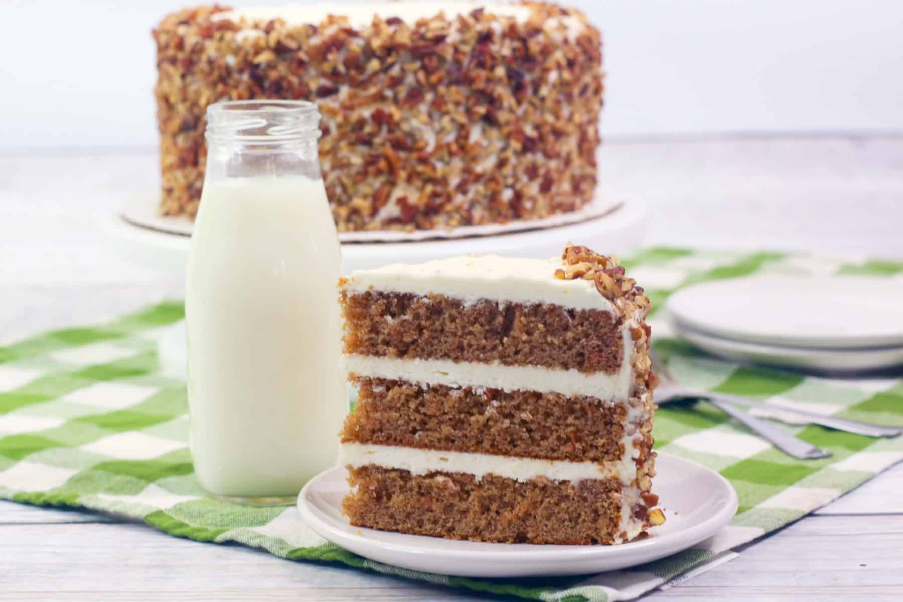 Easy Carrot Cake Recipe Baked in Lodge Wedge Pan