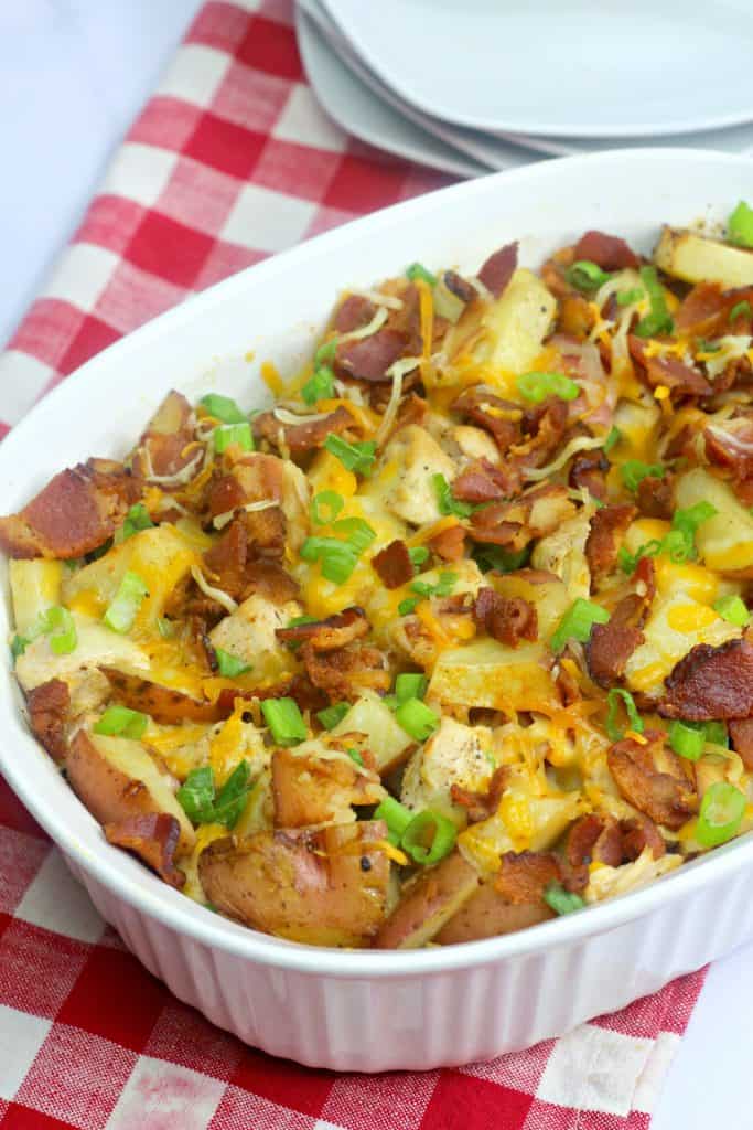 Loaded Baked Potato Chicken Casserole Recipe - Sweet Pea's Kitchen