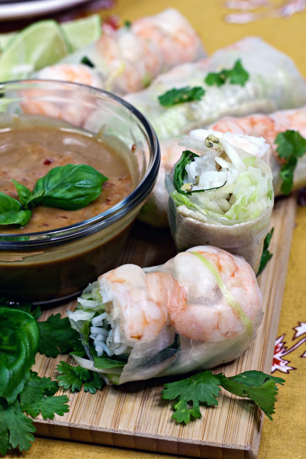 Thai Spring Rolls With Homemade Peanut Sauce Recipe - Sweet Pea's Kitchen