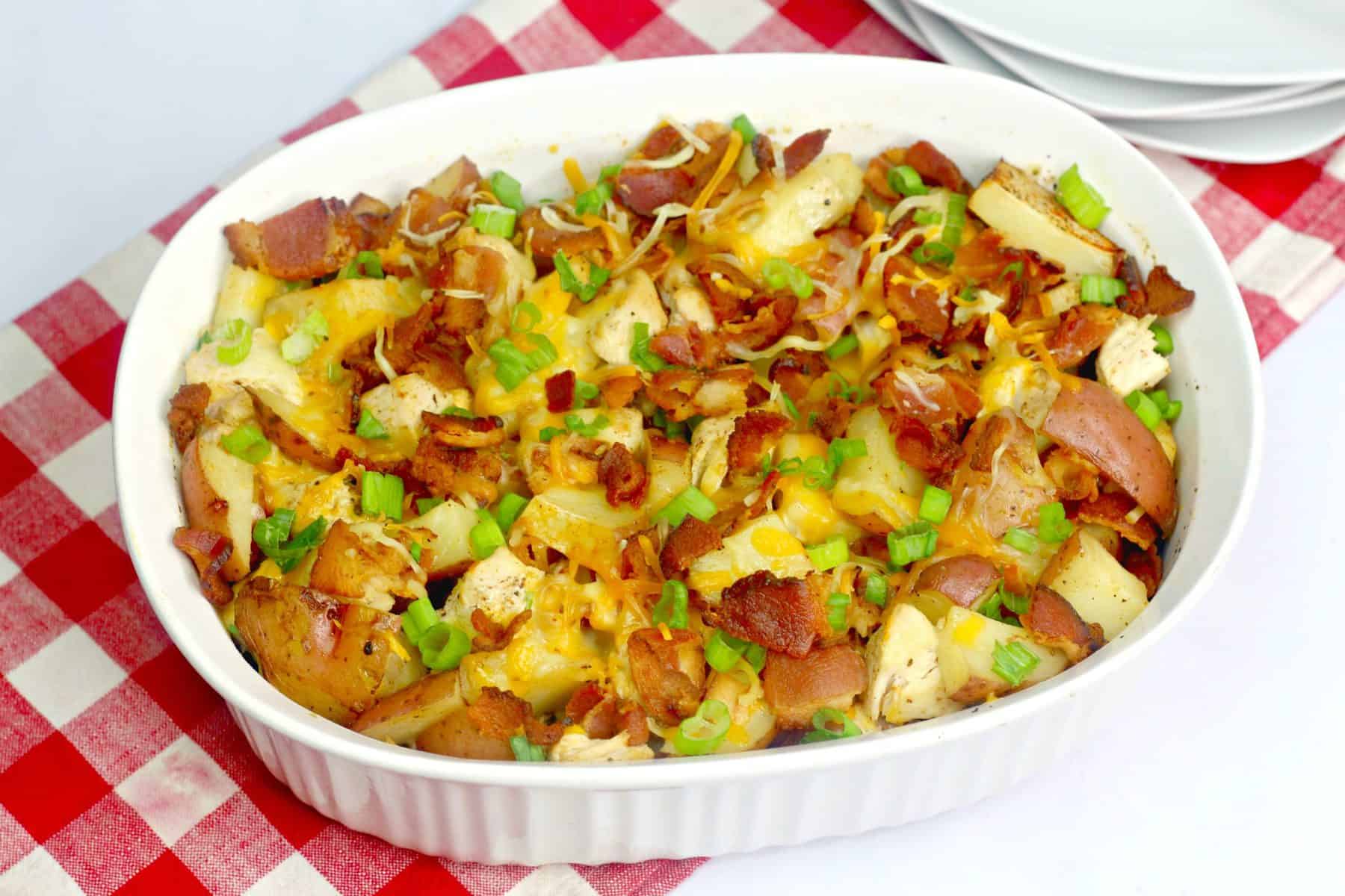 Loaded Baked Potato Chicken Casserole Recipe - Sweet Pea's Kitchen