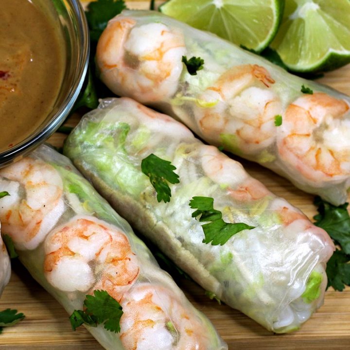 Thai Spring Rolls With Homemade Peanut Sauce Recipe Sweet Pea's Kitchen