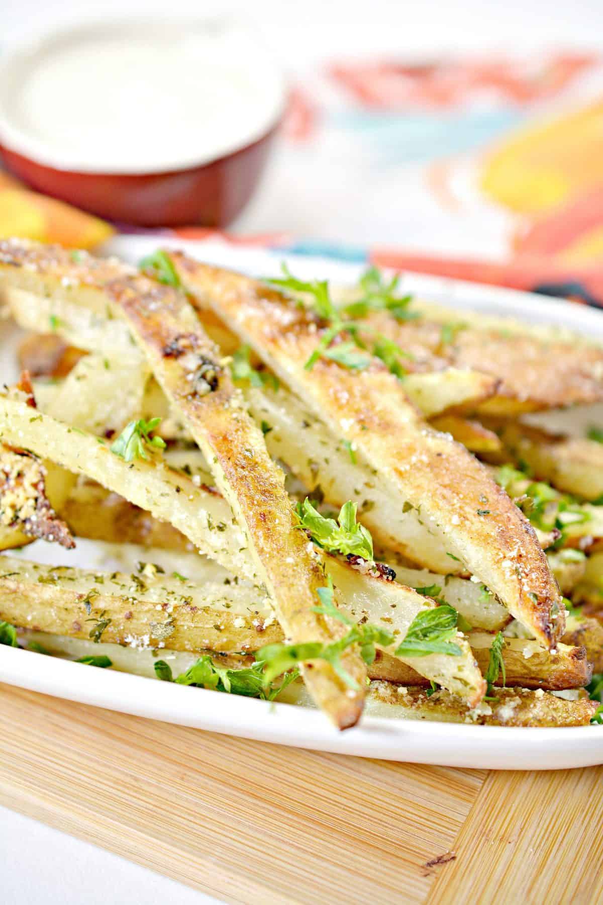 Baked Garlic Parmesan Fries Sweet Peas Kitchen