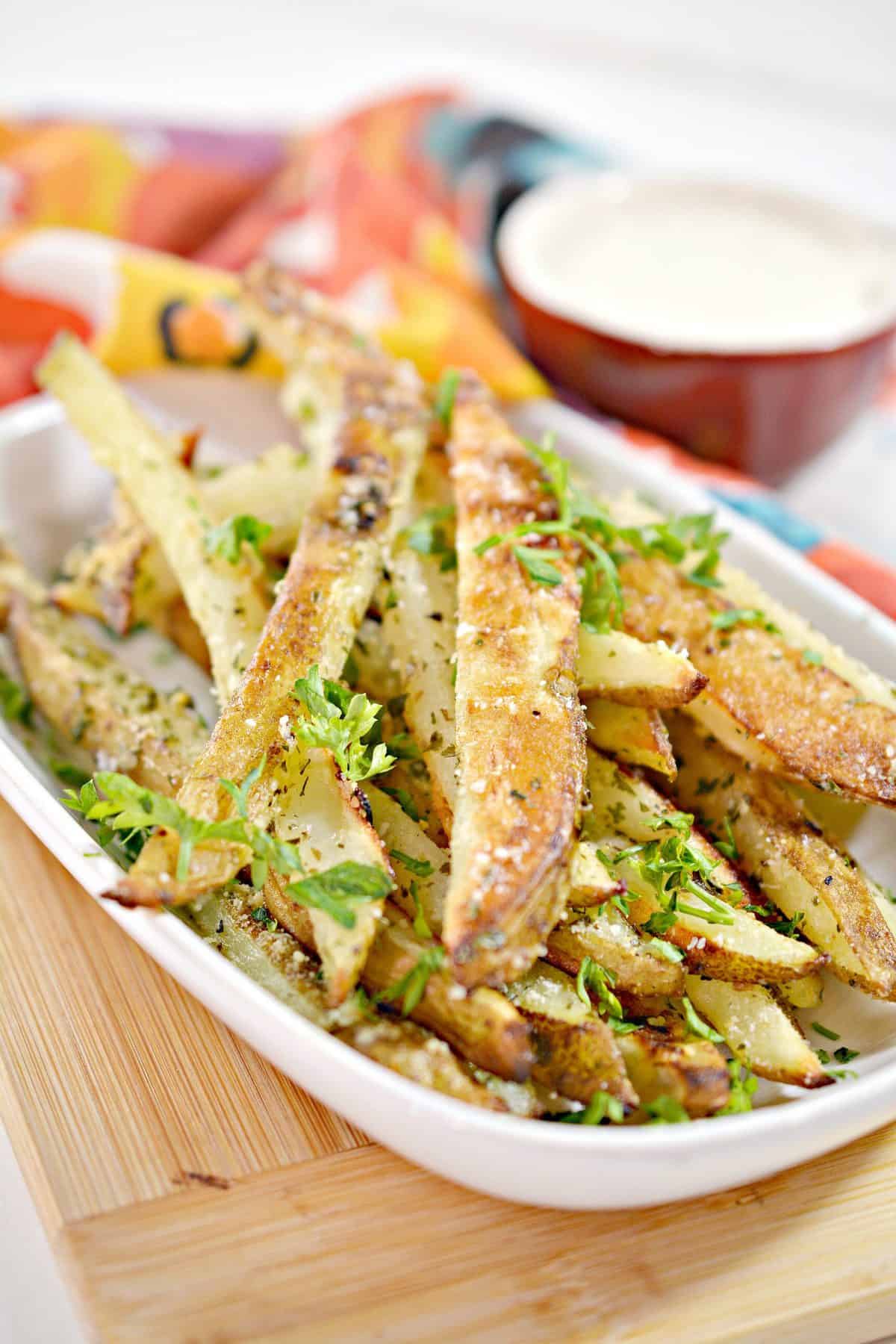 Baked Garlic Parmesan Fries Sweet Pea's Kitchen