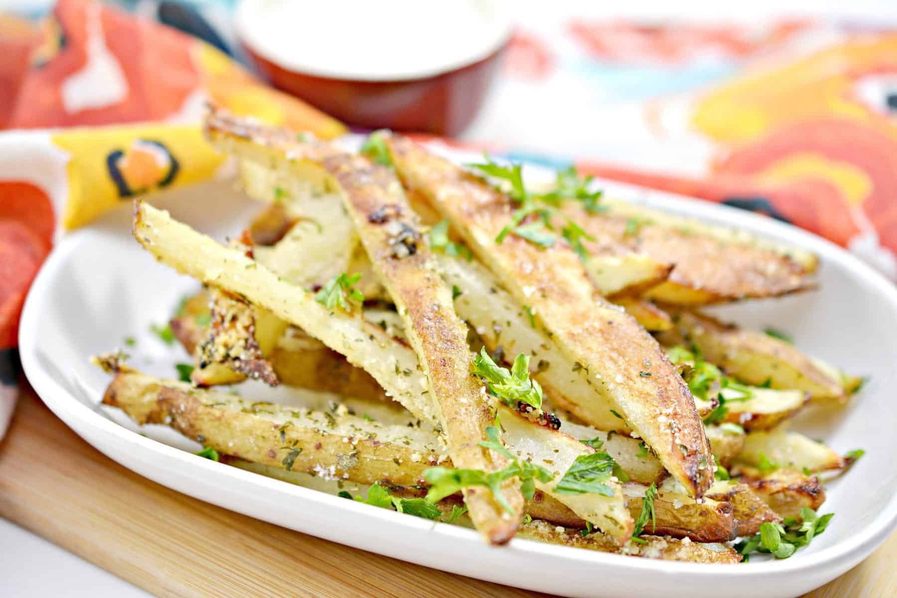 Baked Garlic Parmesan Fries Sweet Pea's Kitchen