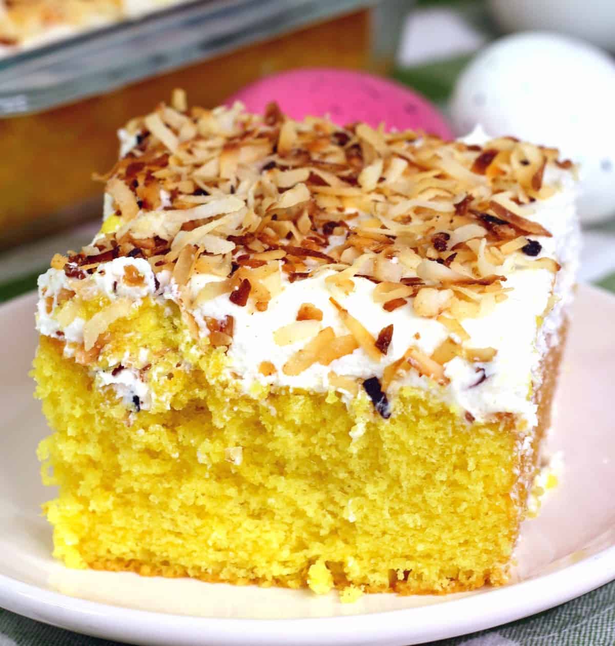 Soft & Fluffy Eggless Coconut Cake - Mommy's Home Cooking