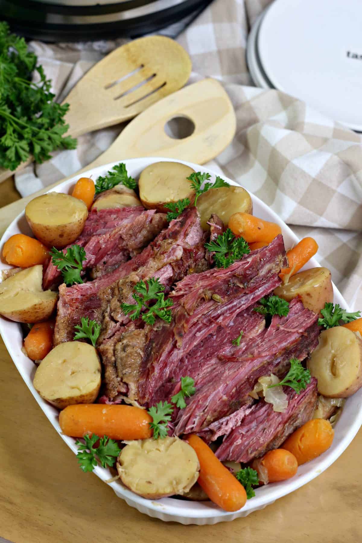 Instant Pot Corned Beef And Cabbage Sweet Peas Kitchen