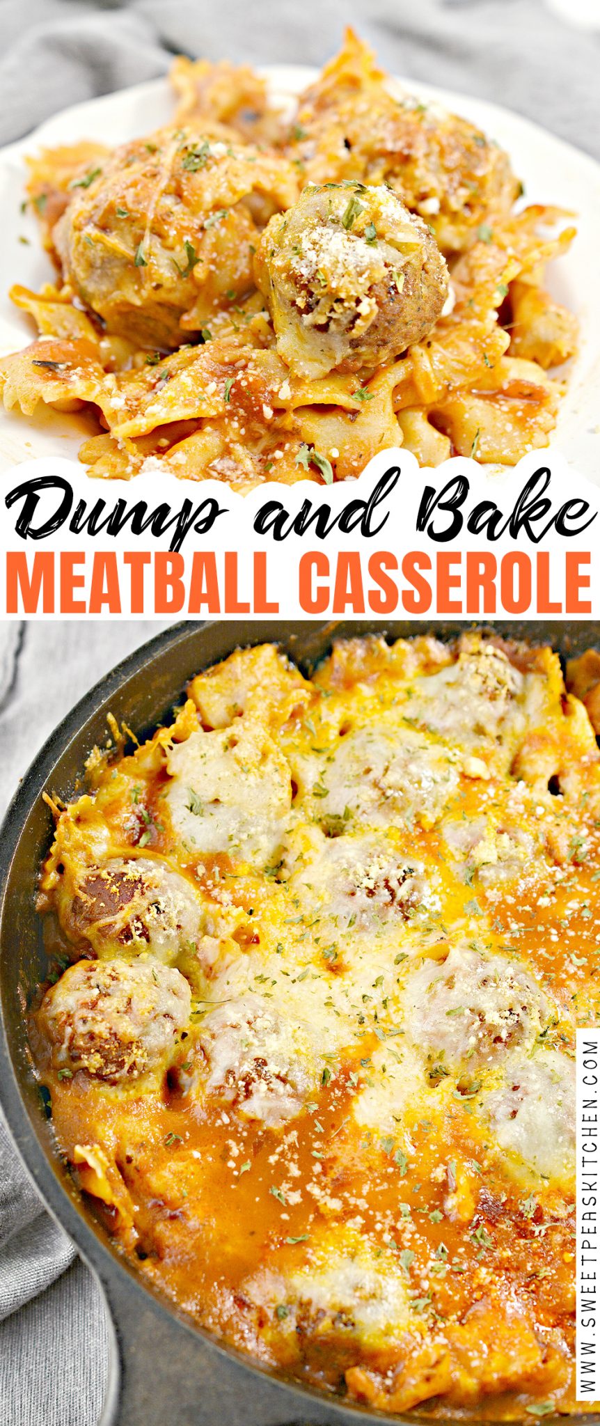 Dump and Bake Meatball Casserole - Sweet Pea's Kitchen