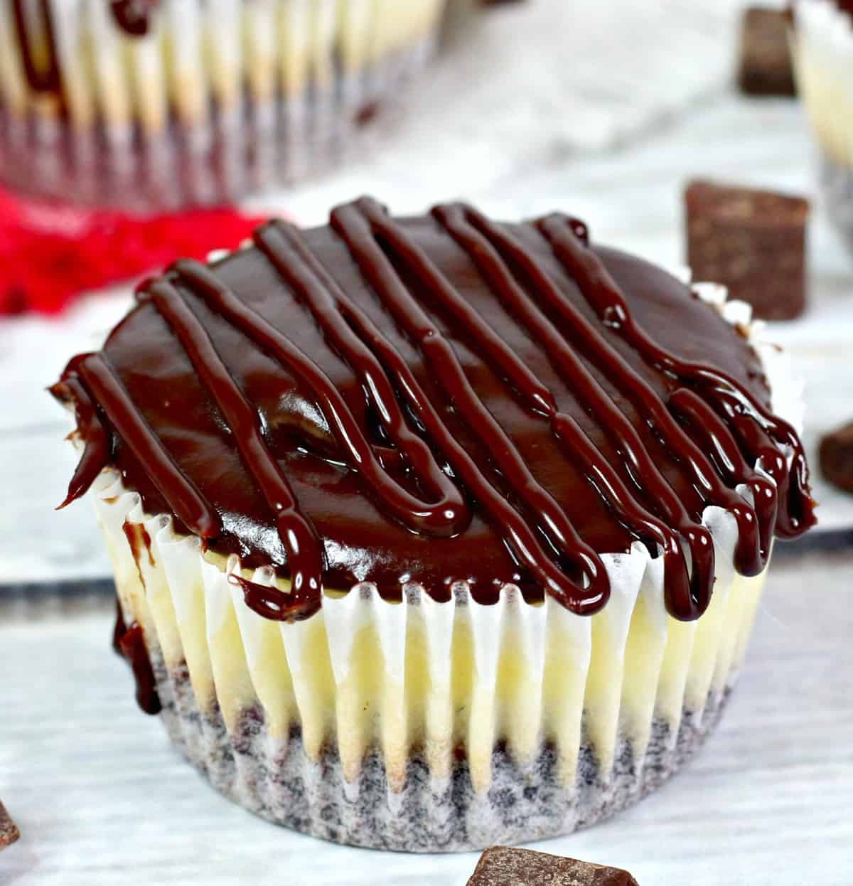 Mini Cheesecakes Topped With Chocolate Ganache Recipe Sweet Pea's Kitchen