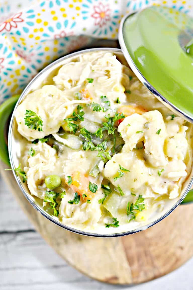 Slow Cooker Chicken and Dumplings - Sweet Pea's Kitchen