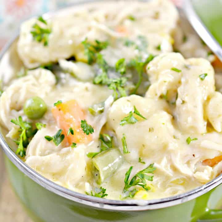 Slow Cooker Chicken And Dumplings - Sweet Pea's Kitchen